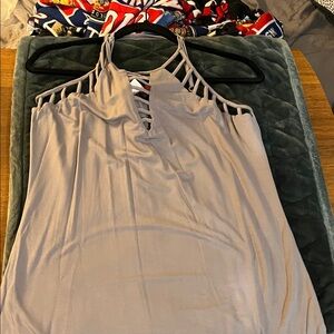 NWT Buckle Gray Camisole Top